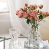 Irregular-shaped flower arrangement hydroponic vase at half price, living room decoration money bag size sense glass details Picture